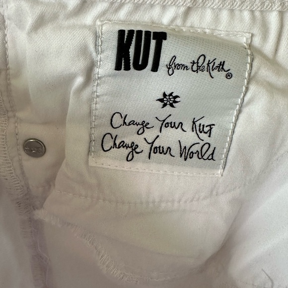 Kut From The Kloth Diana White Skinny Jeans Size 12 NWT - Picture 12 of 13
